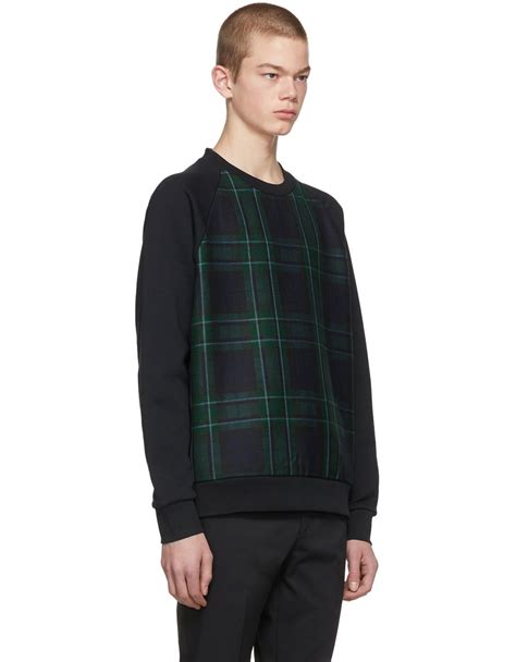 BURBERRY Navy Tartan Beachen Sweatshirt · VERGLE